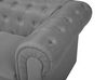 Ensemble canapé et fauteuil en tissu gris 4 placesCHESTERFIELD Big_722053