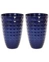 Conjunto de 2 vasos para plantas em fibra de argila azul marinho 42 x 42 x 59 cm FERIZA_844505