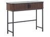 Console Table Dark Wood with Black JOSE_832907