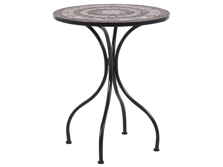 Table de jardin en métal noir ø 60 cm CARIATI_825728