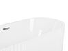 Freistehende Badewanne 169 x 80 cm oval weiß GOCTA_880201