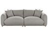 3 Seater Fabric Sofa Light Grey LUVOS_885566