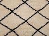 Teppich beige / schwarz 200 x 300 cm geometrisches Muster Kurzflor MIDYAT _757739