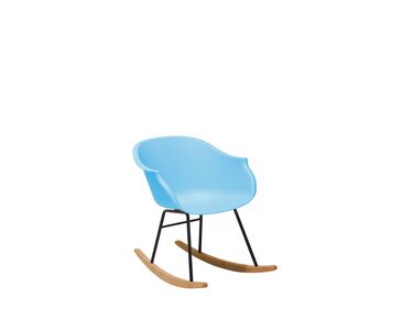 light blue rocking chair