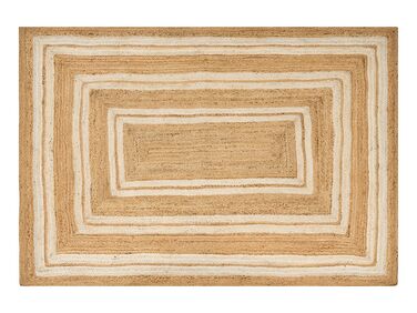 Jutový koberec 160 x 230 cm béžový ELMALI