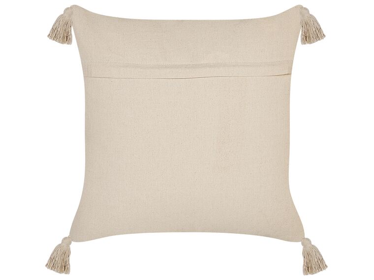 Cuscino Imbottito In Pelle Scamosciata Atout Ciel – 45x45 Cm, Colore Beige, Sfoderabile Con Imbottitura 400g