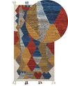 Wool Kilim Area Rug 80 x 150 cm Multicolour ARZAKAN_858315