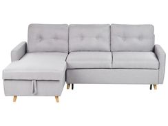 4-istuttava kulmavuodesohva säilytystilalla oikeak. vaaleanharmaa FLAKK 4-istuttava kulmavuodesohva säilytystilalla oikeak. vaaleanharmaa FLAKK