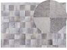 Kožený koberec 160 x 230 cm sivý ALACAM_688518