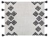 Blanket 130 x 150 cm White and Black SAATLI_864042