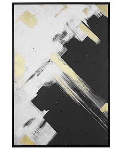 Canvas-taulu musta/valkoinen 63 x 93 cm SORA