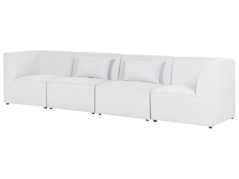 4 Seater Modular Jumbo Cord Sofa Off White LEMVIG Beliani.es