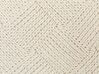 Dekokissen Baumwolle beige mit Pompons 45 x 45 cm 2er Set OBERONIA_915783