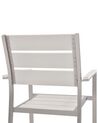 Set di 6 sedie da pranzo alluminio anodizzato bianco VERNIO_772091