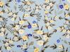 Lot de 2 coussins d'extérieur à motif floral bleus 40 x 60 cm VALLORIA_881238