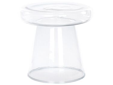 Table d'appoint en verre transparent ⌀ 39 cm CALDERA