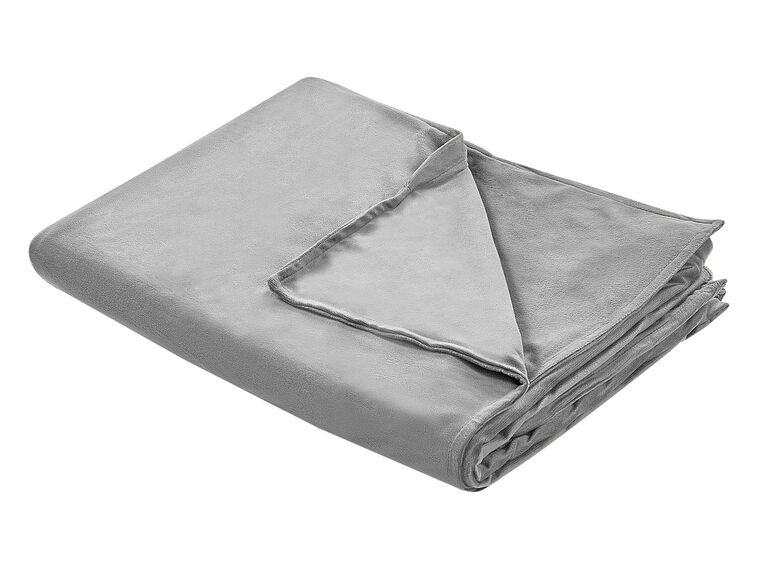 Capa de cobertor pesado em tecido Cinzento 100 x 150 cm RHEA_891694