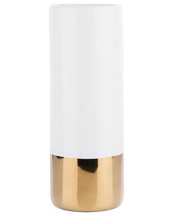 Kukkamaljakko keraaminen valkoinen/kulta 36 cm GELIDA Kukkamaljakko keraaminen valkoinen/kulta 36 cm GELIDA