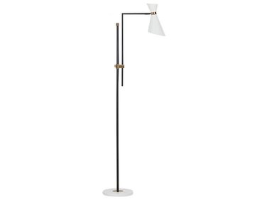 Stehlampe Metall weiss / schwarz 155-180 cm MELAWI