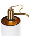 Tischlampe Metall kupferfarben / weiss 46 cm LIBERIA_882636