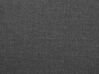 Cama de casal com arrumação em tecido cinzento 180 x 200 cm ORBEY_728270