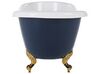 Frittstående badekar blått med gyldne føtter 170 x 76 cm CAYMAN_820790
