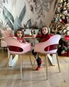 Sæt med 2 spisebordsstole lyserød UTICA_918348