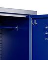 Metal Storage Cabinet Navy Blue FROME_843979