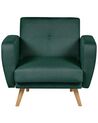 Zöld kárpitozott fotel FLORLI_905947