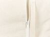 Conjunto de 2 cojines de lino beige motivo cangrejo 45 x 45 cm SARGASSUM_893060