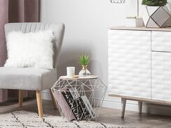 Sivupöytä metalli säilytystila valkoinen ELIDA Sivupöytä metalli säilytystila valkoinen ELIDA