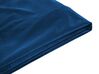Capa em veludo azul escuro 160 x 200 cm para cama FITOU_748703
