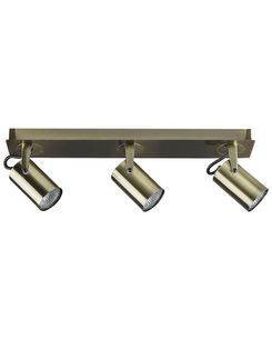 Kattovalaisin 3 polttimoa metalli messinki KLIP