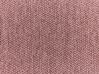 Négyszemélyes jobb oldali rózsaszín barna szövet sarokkanapé BREDA_885929