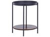 Odkládací stolek tmavé dřevo/černá ⌀ 41 cm BORDEN_824234
