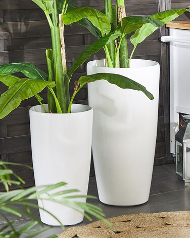 Plant Pot ⌀ 32 cm White TSERIA