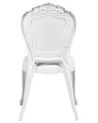 Set of 2 Accent Chairs Acrylic White VERMONT_691806