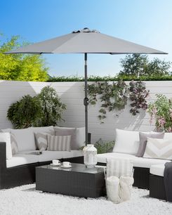 Aurinkovarjo tummanharmaa ⌀ 270 cm VARESE Aurinkovarjo tummanharmaa ⌀ 270 cm VARESE