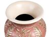 Terracotta Decorative Vase 60 cm White and Brown SEPUTIH_849554