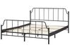 Kovová posteľ 160 x 200 cm čierna MAURESSAC_897379