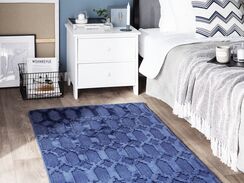 Matto viskoosi laivastonsininen 80 x 150 cm CIZRE