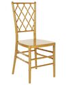 Set of 2 Dining Chairs Gold CLARION_863750