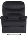 Velvet Recliner Chair Black ESLOV_779812