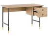 2 Drawer Home Office Desk 120 x 60 cm Light Wood ABILEN_791848