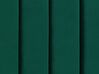 Cama de casal de água com arrumação em veludo verde 140 x 200 cm NOYERS_915262