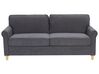Conjunto de sofás 5 lugares em veludo cinzento escuro RONNEBY_767101