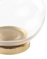 Aufbewahrungsbehälter Glas gold / silber 2er Set LAKI_848981
