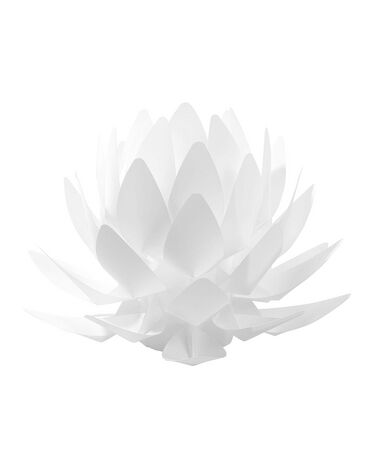 Tischlampe weiß 30 cm Blumenform MUSONE