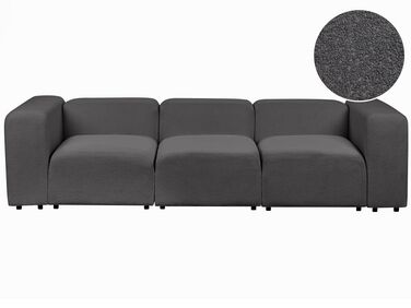 3 Seater Modular Boucle Sofa Dark Grey FALSTERBO