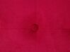 Pouf poggiapiedi ottomano in tessuto rosso TAMPA_666594